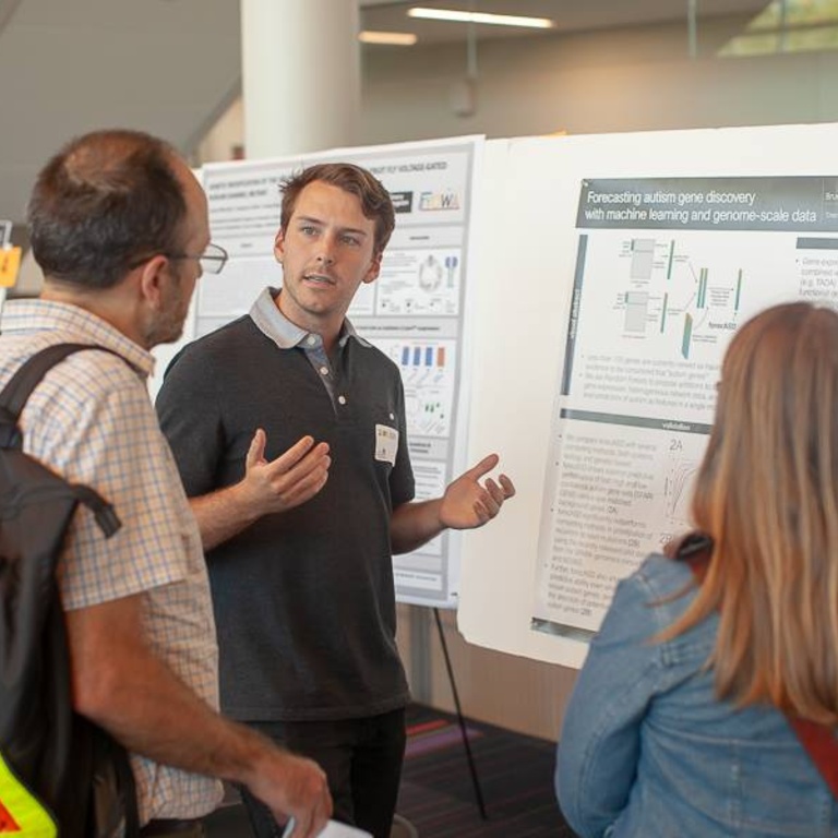 Leo Presenting Research